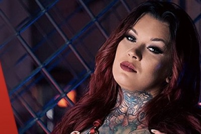 Sabien DeMonia Ready to Rock AEE & the AVN Awards Red Carpet in Designer Latex