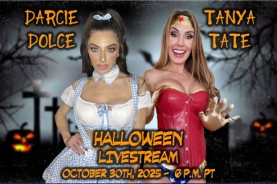 Tanya Tate and Darcie Dolce Cast a Spell with a Spooky, Sexy Halloween-Themed OnlyFans Live Show
